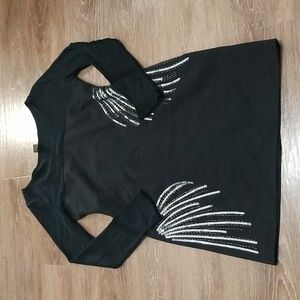 (M) Cluce Sequined Dress Long Sleeve Party Formal Date Night Evening Mini Tunic